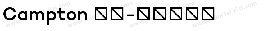 Campton 字体字体转换